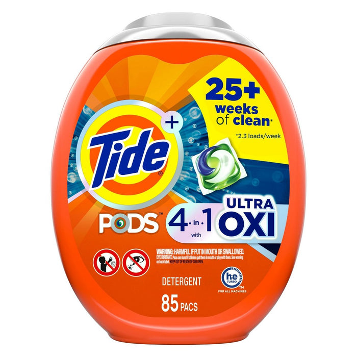 Tide Pods Ultra Oxi Laundry Detergent Pacs - 89oz/85ct