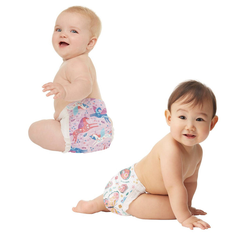 The Honest Company Girls' Training Pants - Butterfly Kisses + Magical Moments - Size 4T-5T - 32ct