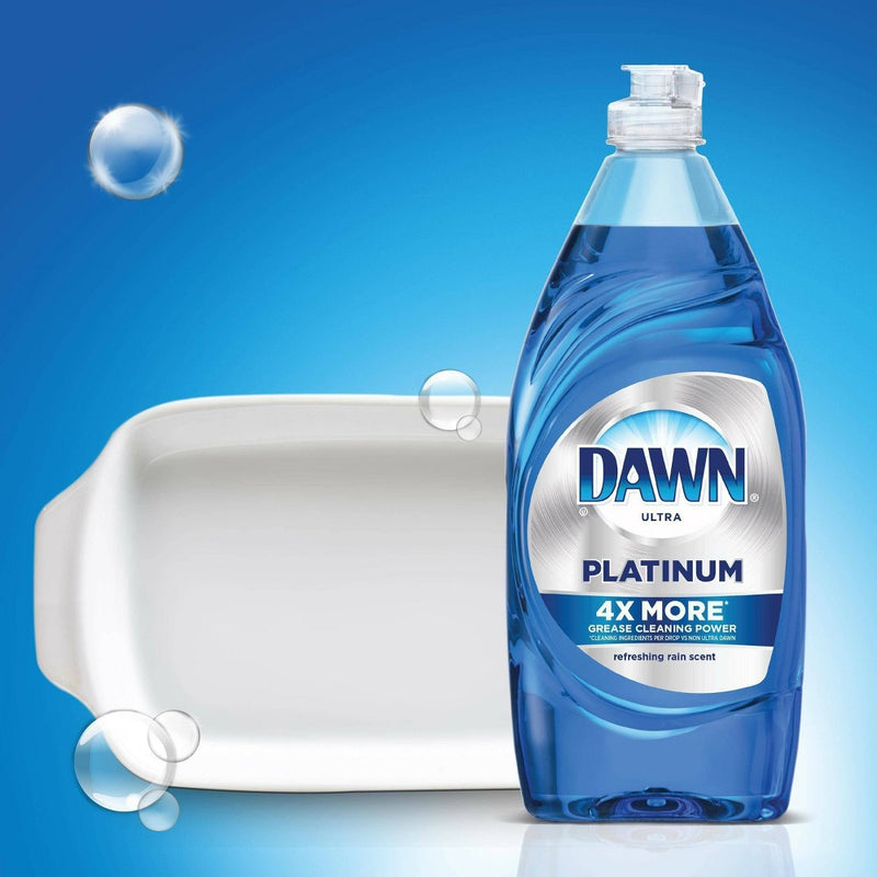 Dawn Platinum Liquid Dish Soap - Refreshing Rain Scent - 34 fl oz