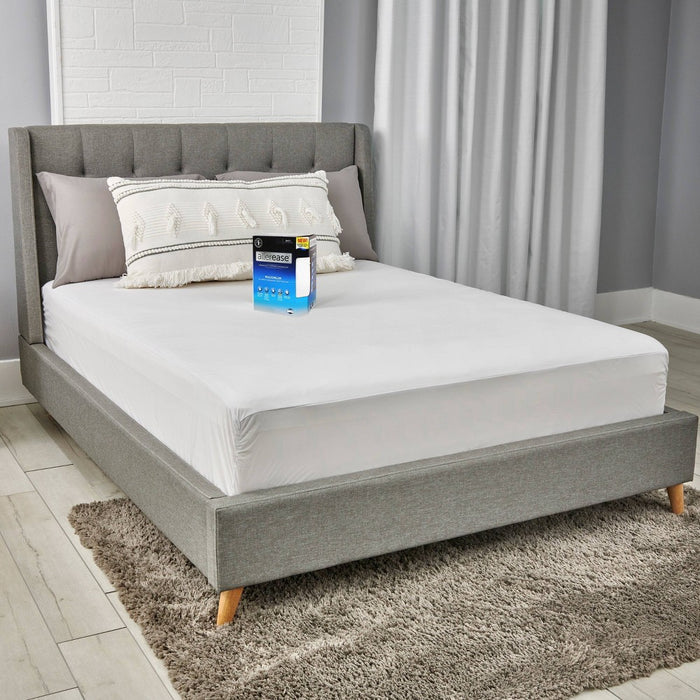 Queen Maximum Bed Bug and Allergy Mattress Protector White - AllerEase