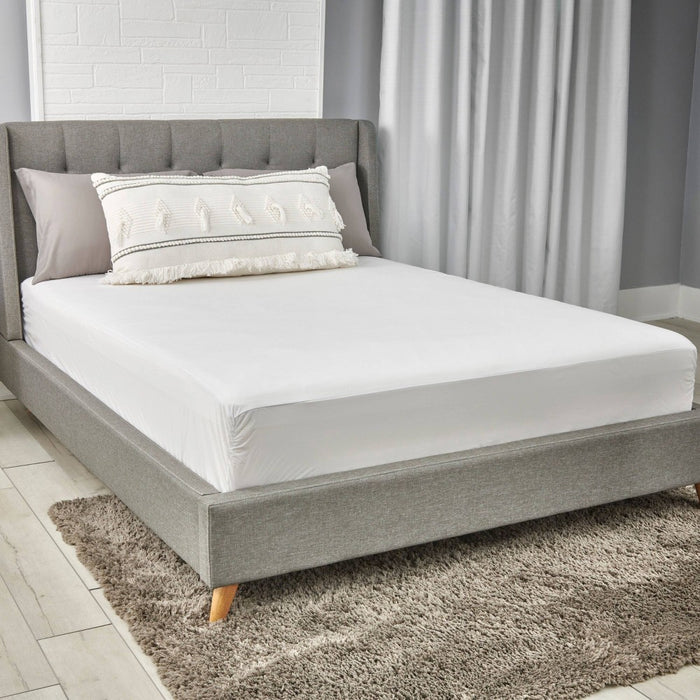 Queen Maximum Bed Bug and Allergy Mattress Protector White - AllerEase