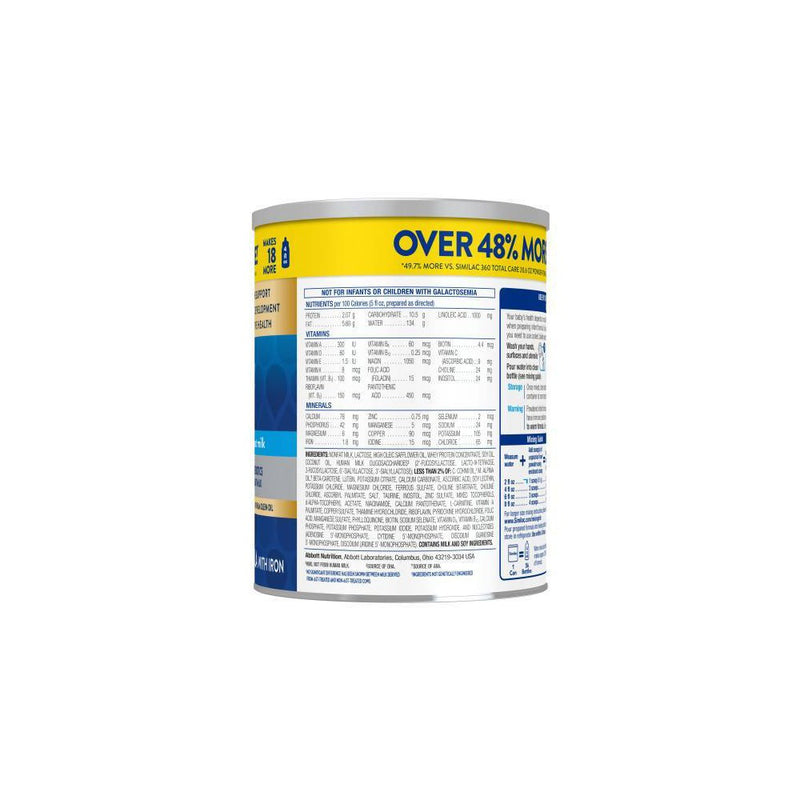 Similac 360 Total Care Non-GMO Infant Formula Powder - 30.8oz