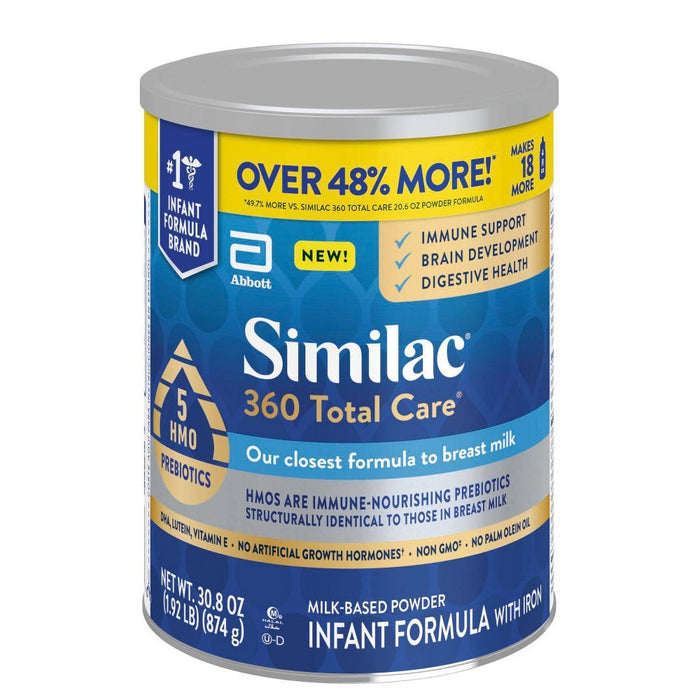 Similac 360 Total Care Non-GMO Infant Formula Powder - 30.8oz