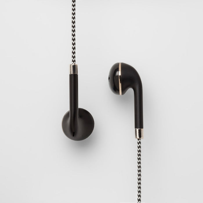 heyday Wired In-Ear Headphones with Carrying Case - Black/Gold/White