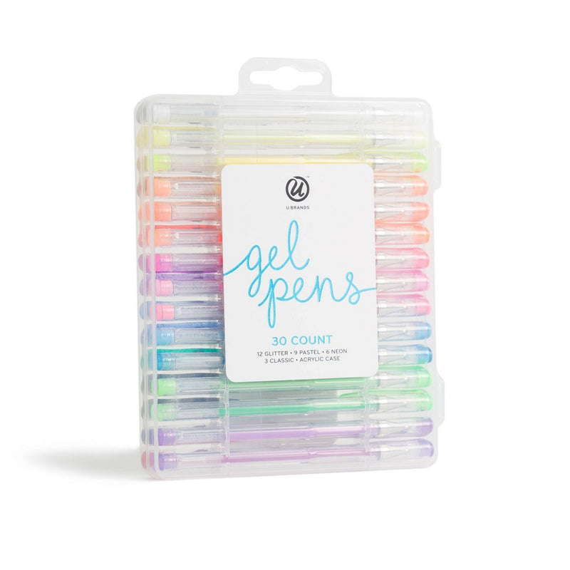 30ct Gel Pens in Case - U Brands