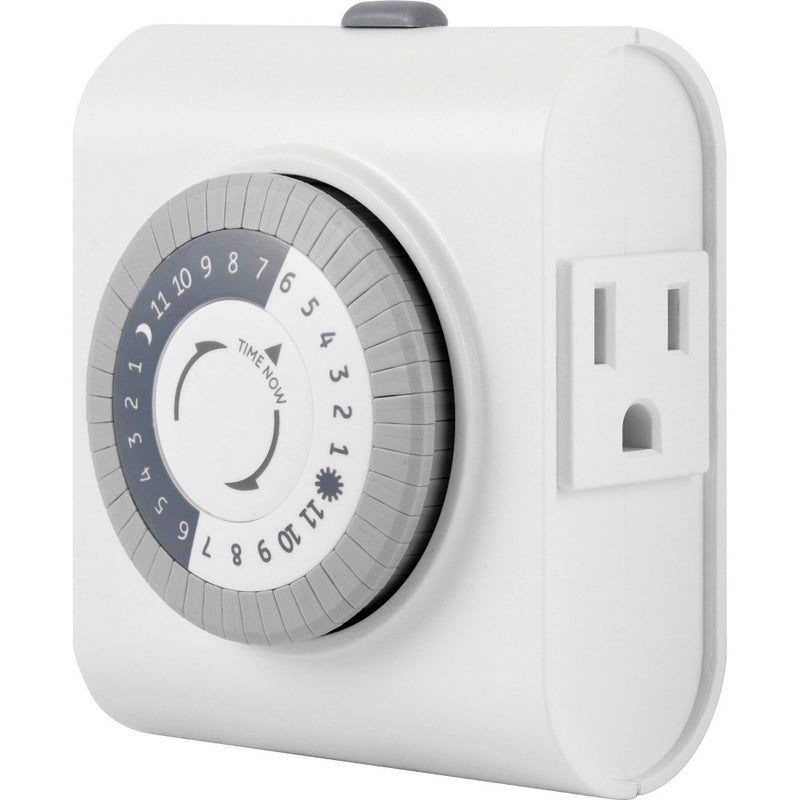 GE Indoor Mechanical Timer 24hr with 2 Outlets