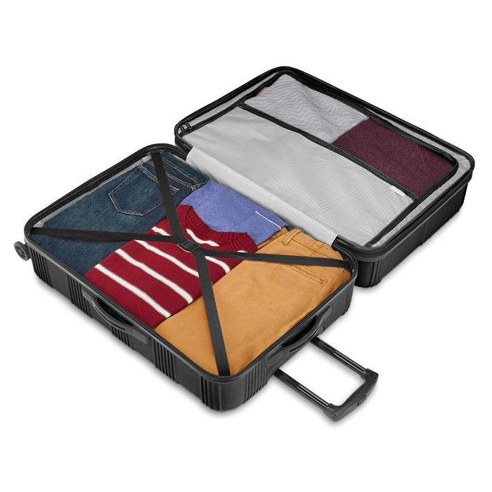 American Tourister NXT Hardside Large Checked Spinner Suitcase - Blackout (LOCAL PICKUP ONLY)