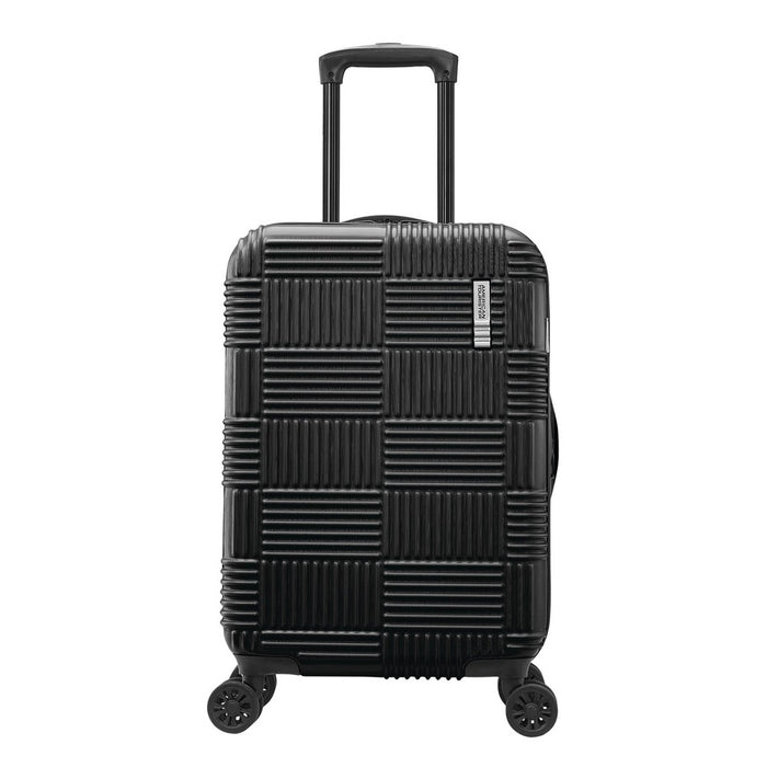 American Tourister NXT Hardside Large Checked Spinner Suitcase - Blackout (LOCAL PICKUP ONLY)