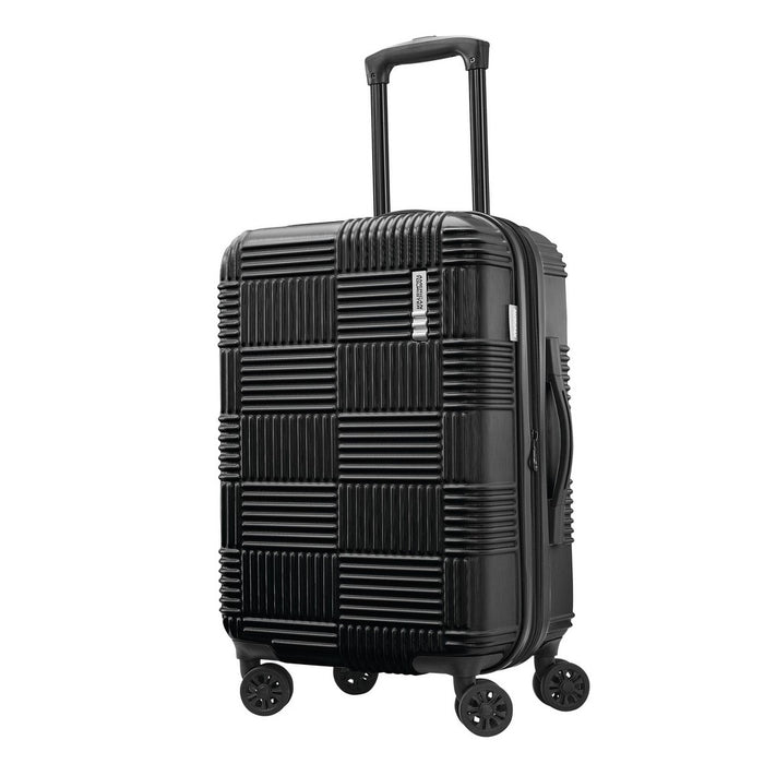 American Tourister NXT Hardside Large Checked Spinner Suitcase - Blackout (LOCAL PICKUP ONLY)