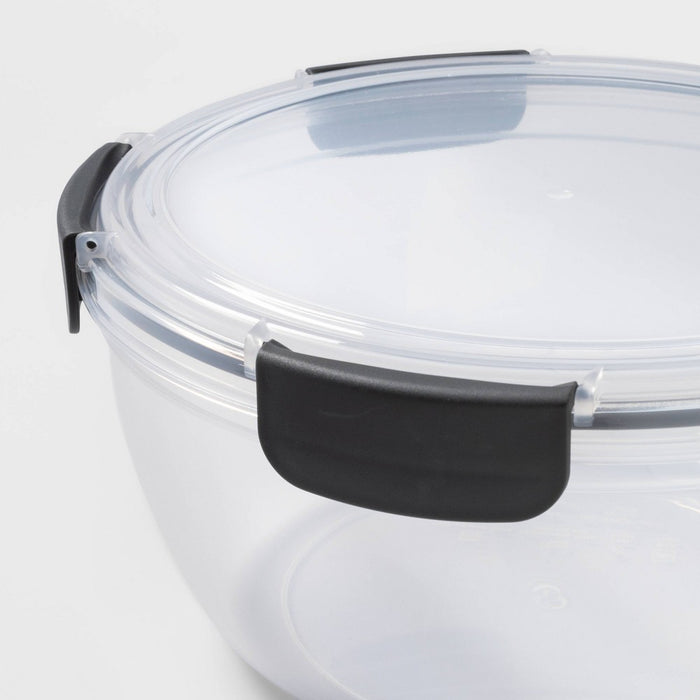 4pc Plastic Round Bowl Set With Lids - Made By Design™