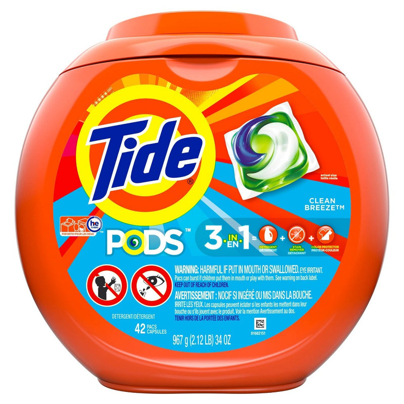 Tide Pods Clean Breeze Laundry Detergent Pacs - 42ct/34oz