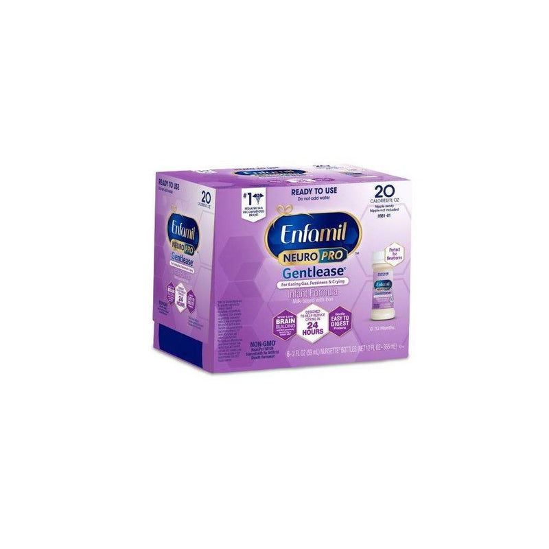 Enfamil NeuroPro GentleEase Ready to Feed Non-GMO Infant Formula Bottles - 2 fl oz Each/6ct*