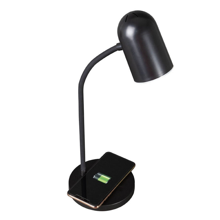 LED Brody Wireless Charging Desk Lamp Black - OttLite