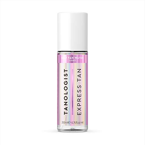 Tanologist Express Self Tan Water, Light - Hydrating Sunless Tanning Water, Vegan and Cruelty Free, 6.76 Fl Oz