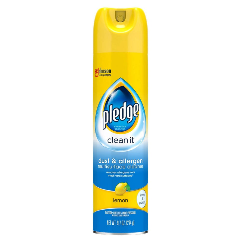 Pledge Dust & Allergen Multisurface Cleaner Lemon Aerosol - 9.7oz