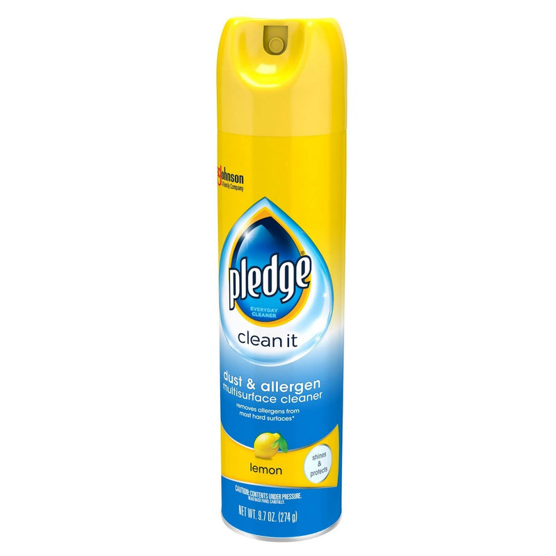 Pledge Dust & Allergen Multisurface Cleaner Lemon Aerosol - 9.7oz