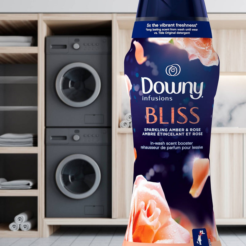 Downy Infusions Bliss Sparkling Amber & Rose In-Wash Scent Booster Beads - 26.5oz
