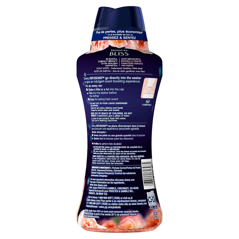 Downy Infusions Bliss Sparkling Amber & Rose In-Wash Scent Booster Beads - 26.5oz
