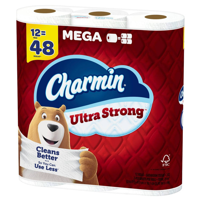 Charmin Ultra Strong Toilet Paper - 12 Mega Rolls