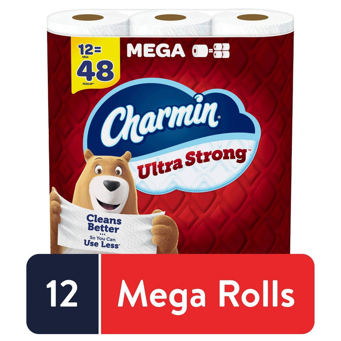 Charmin Ultra Strong Toilet Paper - 12 Mega Rolls