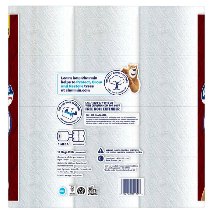 Charmin Ultra Strong Toilet Paper - 12 Mega Rolls