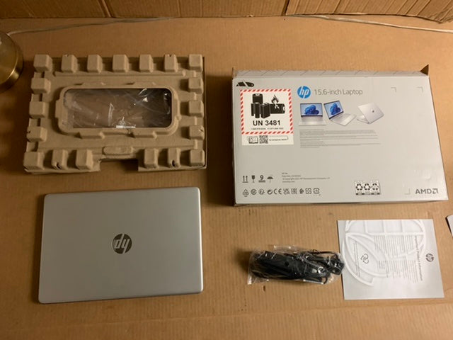 HP 15.6" FHD Laptop -8GB RAM-512GB - Silver (15-ef2040tg) OPEN BOX - SEE DETAILS