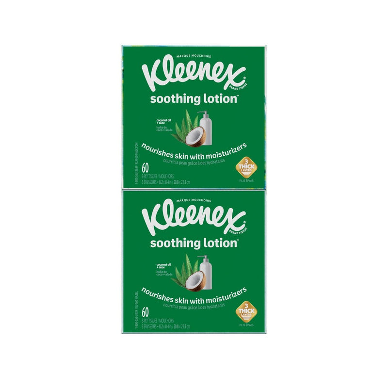 Kleenex Soothing Lotion Facial Tissue  - 4pk/60ct