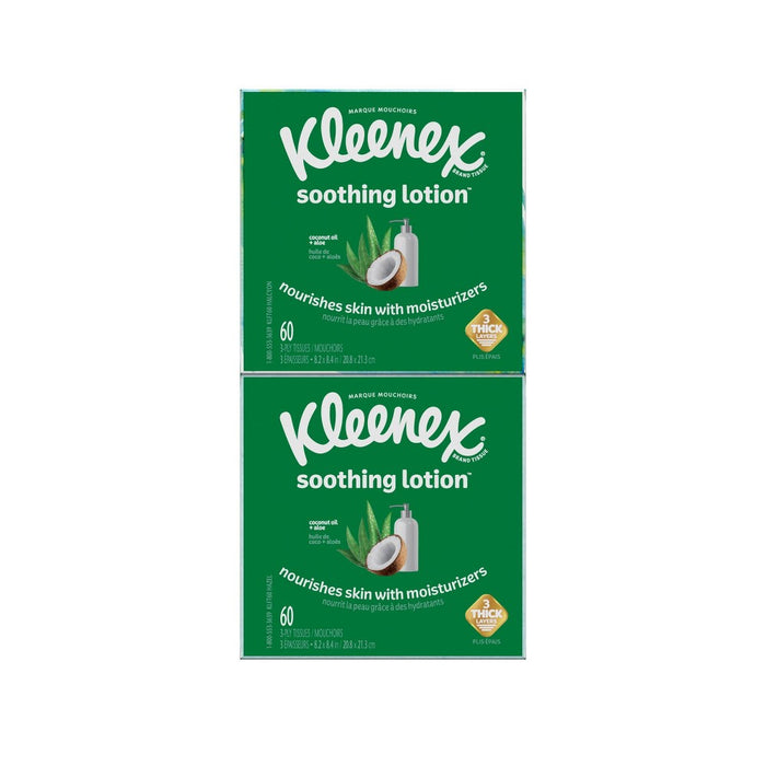Kleenex Soothing Lotion Facial Tissue  - 4pk/60ct