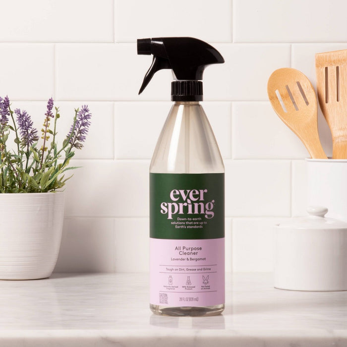 Lavender & Bergamot All Purpose Cleaner - 28 fl oz - Everspring™