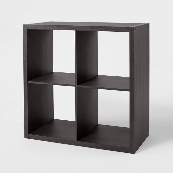 4 Cube Organizer Black Oak - Brightroom™ (LOCAL PICKUP ONLY)