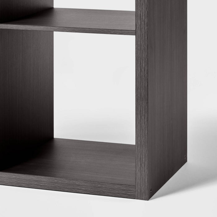 4 Cube Organizer Black Oak - Brightroom™ (LOCAL PICKUP ONLY)