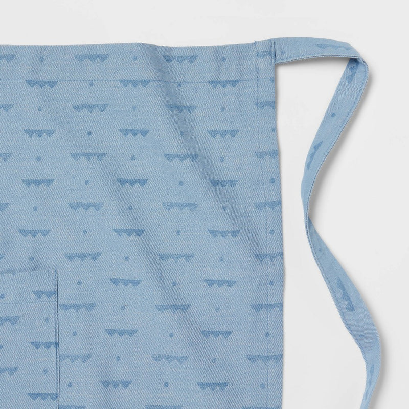 Cotton Chambray Half Apron Blue - Threshold™