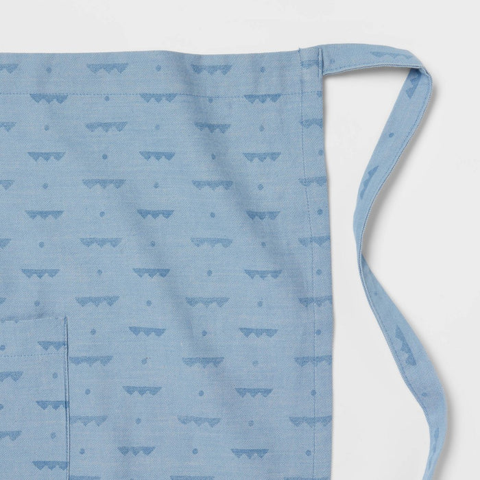 Cotton Chambray Half Apron Blue - Threshold™