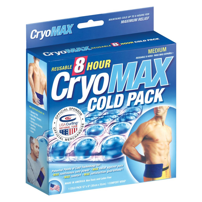 Cryo-MAX 8 Hour Reusable Cold Therapy Ice Pack - Medium - 6" x 12"