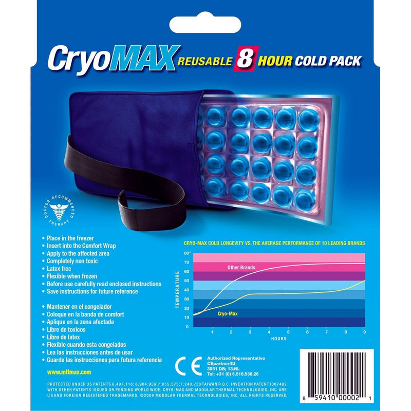 Cryo-MAX 8 Hour Reusable Cold Therapy Ice Pack - Medium - 6" x 12"