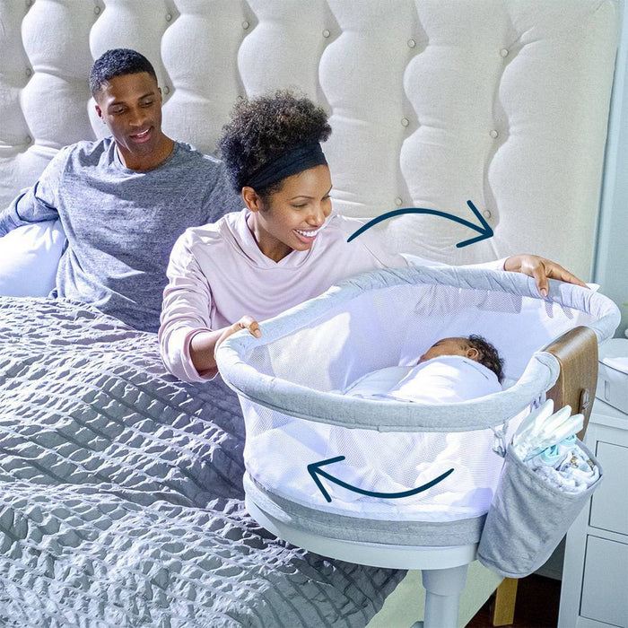 HALO Innovations BassiNest Swivel Sleeper Luxe - Dove Gray Tweed (LOCAL PICKUP ONLY)