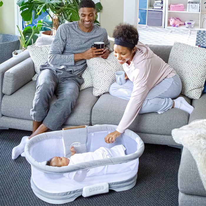 HALO Innovations BassiNest Swivel Sleeper Luxe - Dove Gray Tweed (LOCAL PICKUP ONLY)