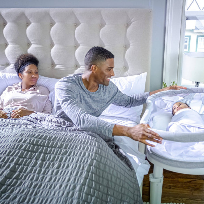 HALO Innovations BassiNest Swivel Sleeper Luxe - Dove Gray Tweed (LOCAL PICKUP ONLY)