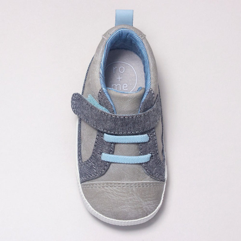 Baby Boys' Ro+Me by Robeez Parker Casual Sneakers - Gray 6-12M