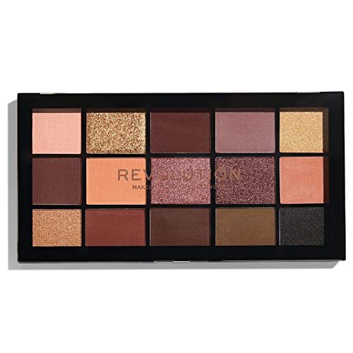 Makeup Revolution Reloaded Palette, Makeup Eyeshadow Palette Velvet Rose, 16.5g