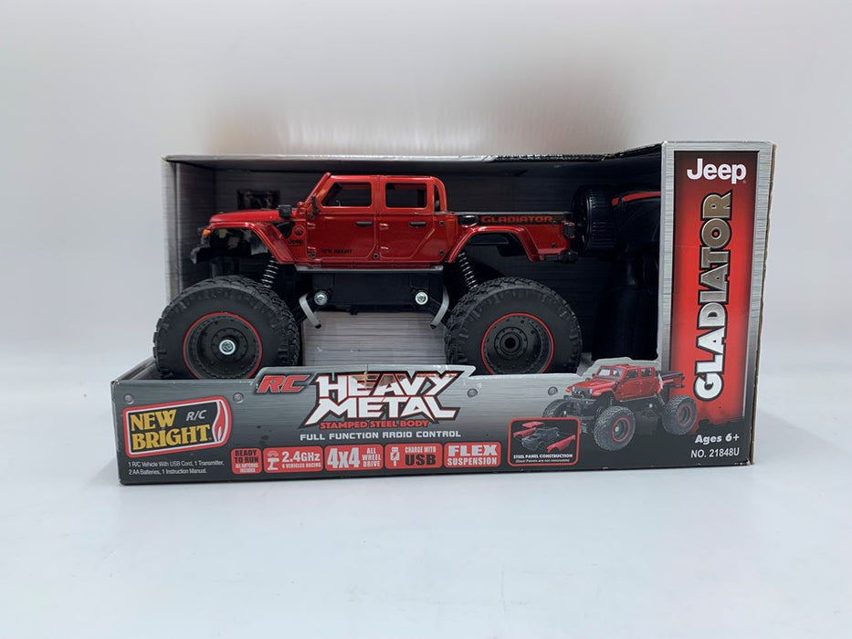 New Bright R/C 4x4 Heavy Metal Jeep Gladiator 1:20 Scale 7")