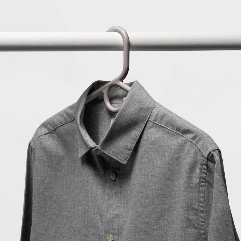 5pk Super Heavy Weight Hangers Gray - Room Essentials™