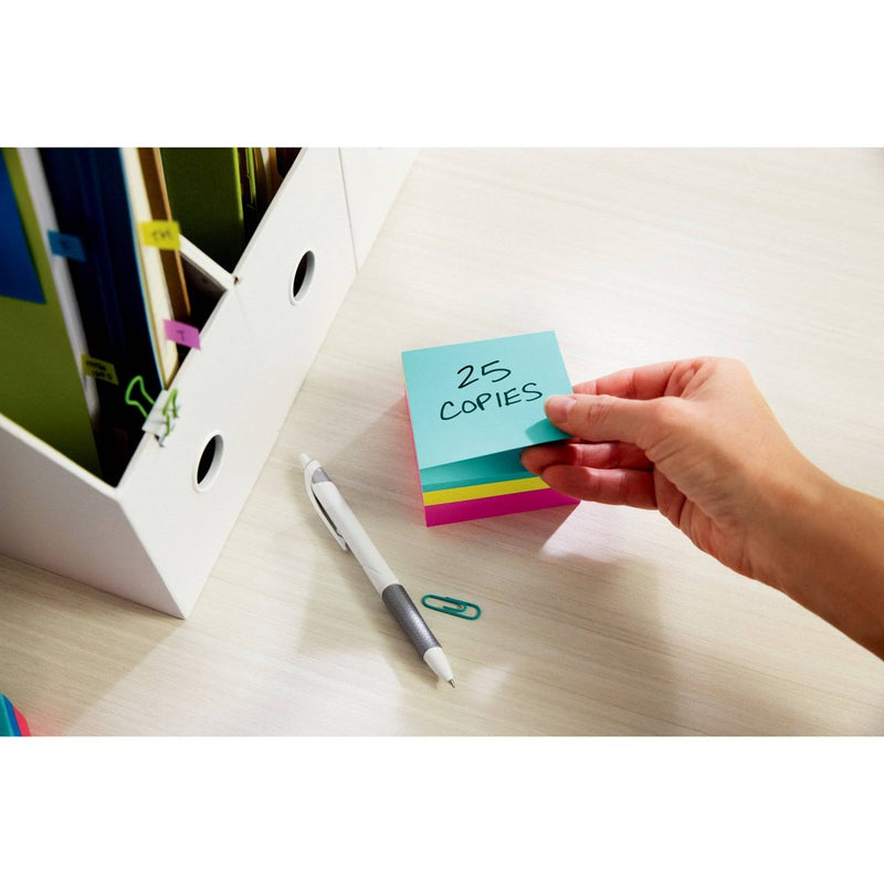 Post-it 3" x 3" Notes Cube 400 Sheets/Cube - Pink Wave