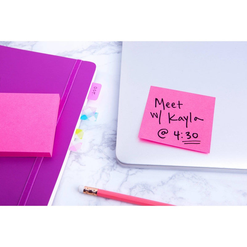 Post-it 3" x 3" Notes Cube 400 Sheets/Cube - Pink Wave