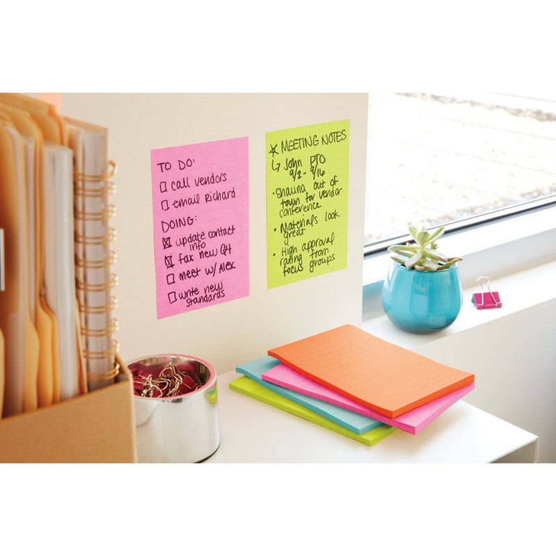 Post-it 3" x 3" Notes Cube 400 Sheets/Cube - Pink Wave