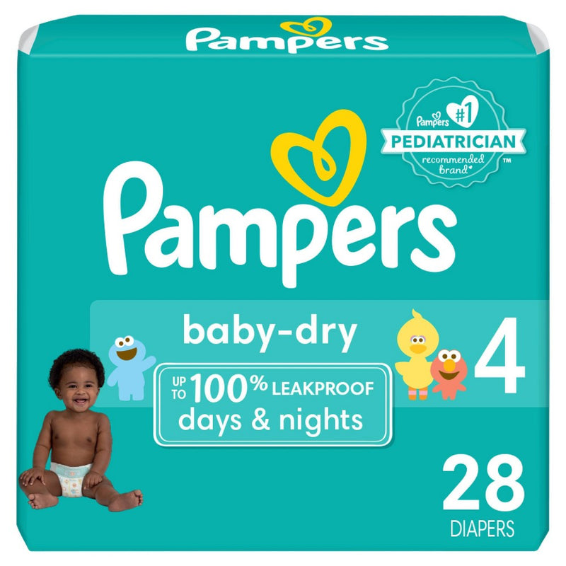 Pampers Baby Dry Diapers Jumbo Pack - Size 4 - 28ct