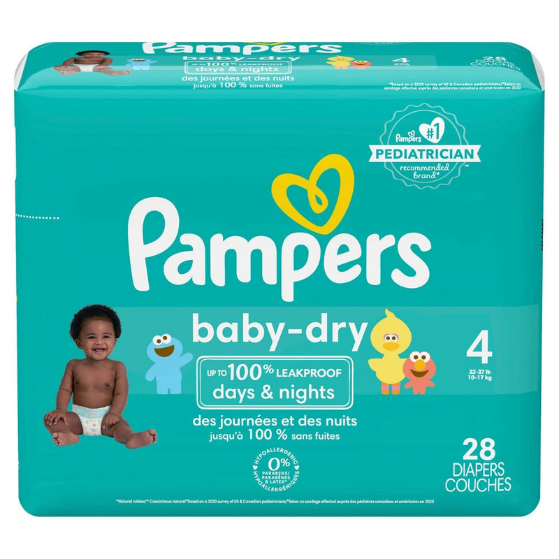 Pampers Baby Dry Diapers Jumbo Pack - Size 4 - 28ct