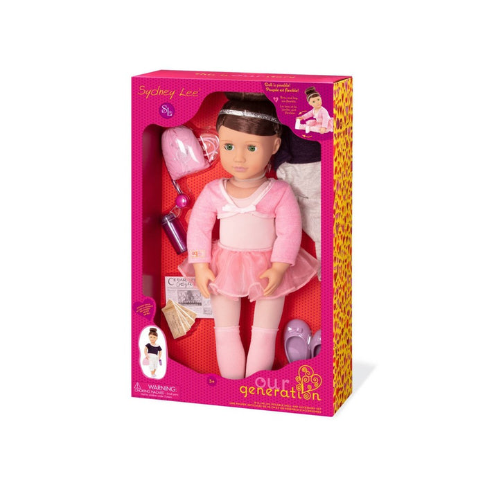 Our Generation Sydney Lee with Storybook & Outfit 18" Ballet Doll