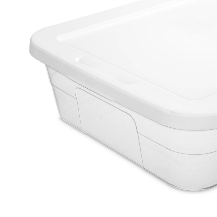 41qt Clear Under Bed Storage Box White - Room Essentials™
