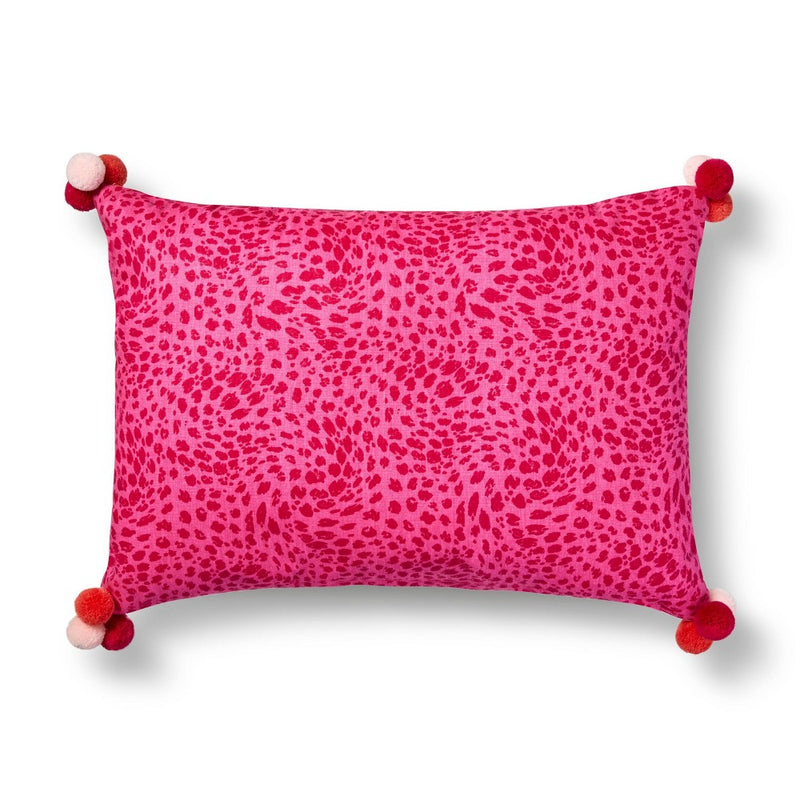 14"x20" 'Hello There' & Swirling Leopard Lumbar Decorative Pillow - Tabitha Brown for Target